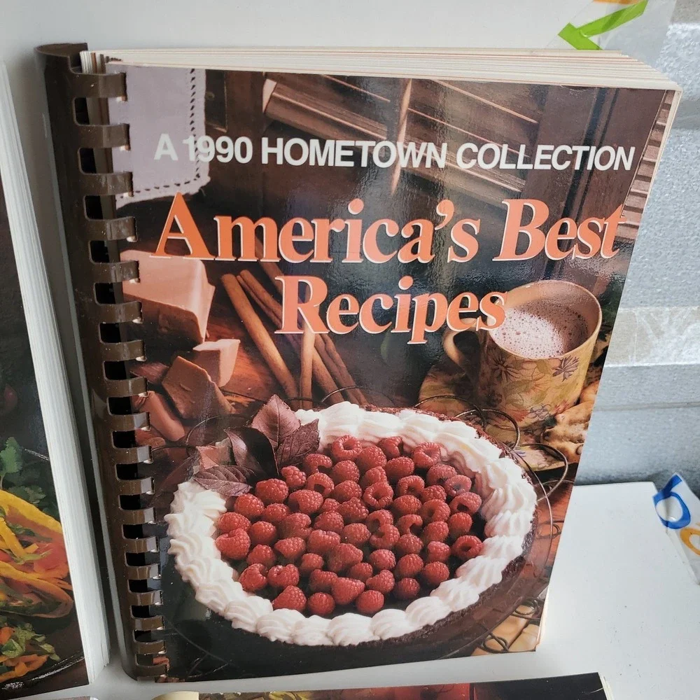 Hometown Collection Americas Best Recipes 1988-1996 Cookbooks Lot 9 Spiral NOS